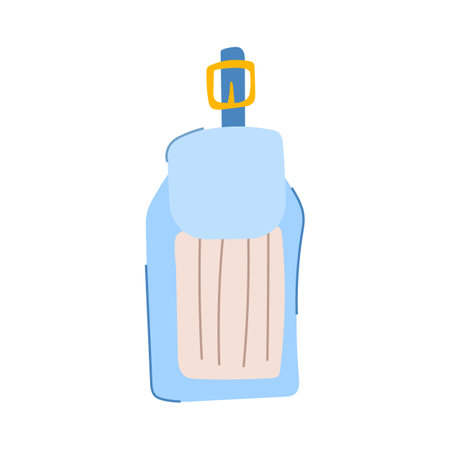 vacation luggage tag cartoon vector illustrationのイラスト素材