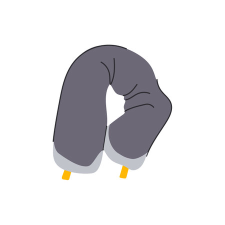 travel airplane pillow cartoon vector illustrationのイラスト素材