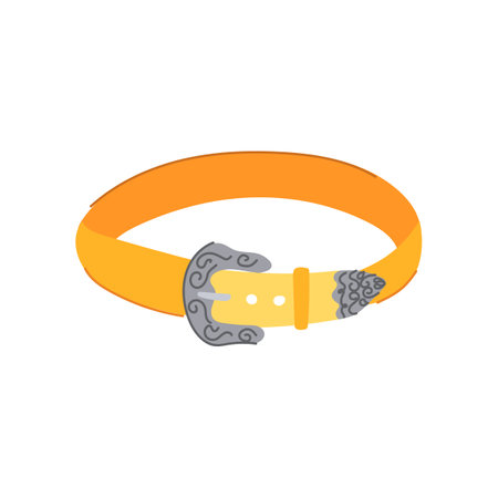 jeans belt cowboy cartoon vector illustrationのイラスト素材