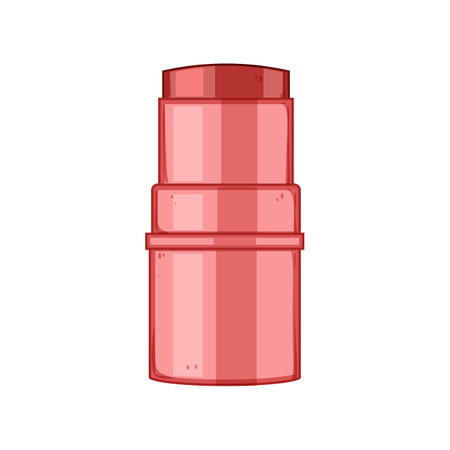 makeup blush compact cartoon vector illustrationのイラスト素材