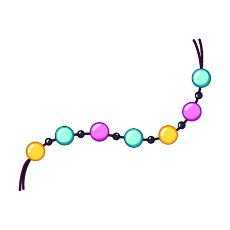 gift friendship bracelet cartoon vector illustrationのイラスト素材