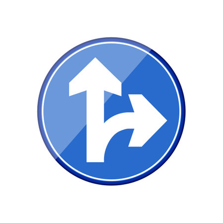 highway road sign cartoon vector illustrationのイラスト素材