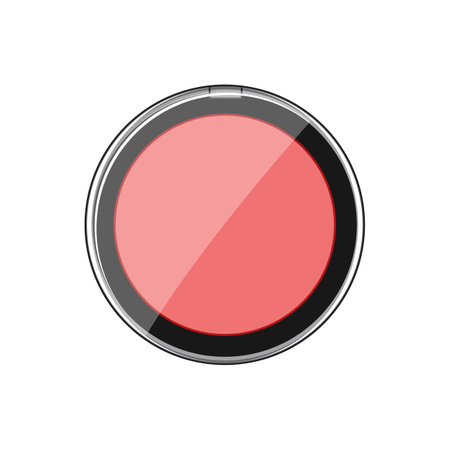 palette blush compact cartoon vector illustrationのイラスト素材