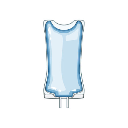 treatment iv drip bag cartoon vector illustrationのイラスト素材