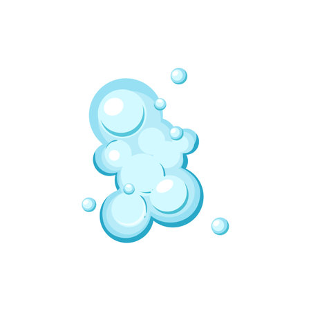 suds shampoo foam cartoon vector illustrationのイラスト素材