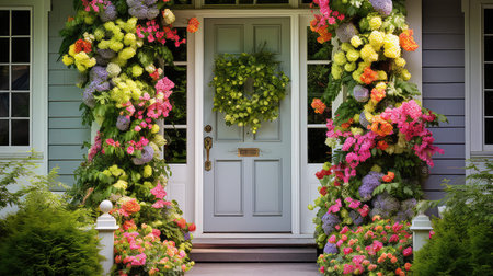 wreath spring front doorの素材