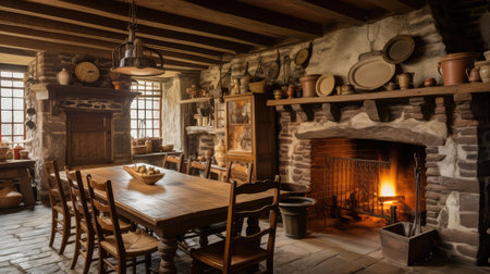 fireplace historic kitchenの素材