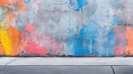 graffiti concrete road textureの素材