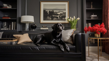 plush dog and houseの素材