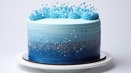 cake blue glitter gradientの素材