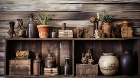 warm reclaim wood backgroundの素材