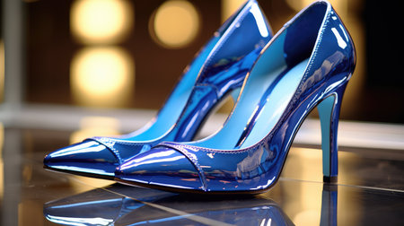 elegant shiny blueの素材