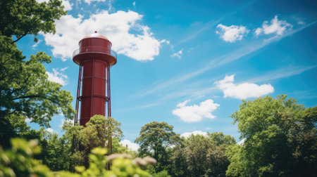brick water towerの素材
