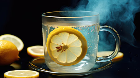 hydration warm lemon waterの素材