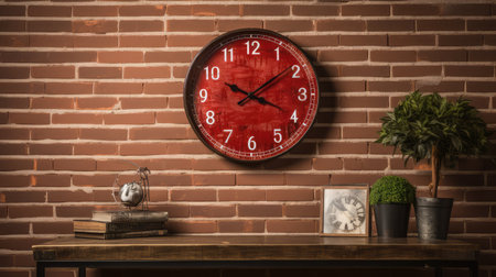 contrast clock redの素材