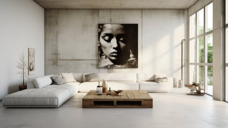 design concrete white wallの素材