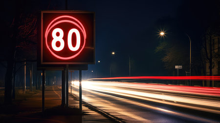 limit digital road signの素材