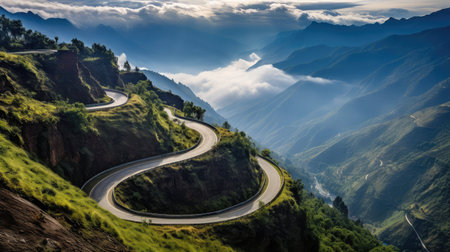 narrow roads and highwaysの素材