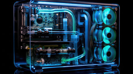 aesthetic water cooled pcの素材