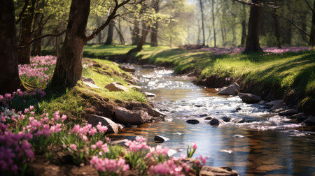 forest spring bgの素材