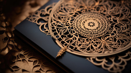 luxury black and gold invitationの素材