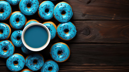 coffee blue donutの素材