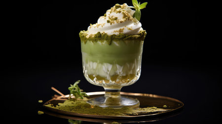 whipped matcha ice glassの素材