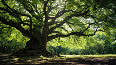 canopy large old treeの素材