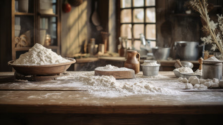 table wood and flourの素材