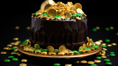 coins st. patricks day pot of goldの素材