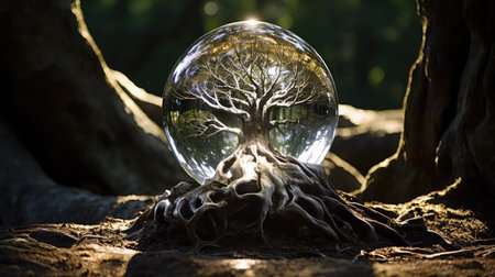 patterns crystal ball treeの素材