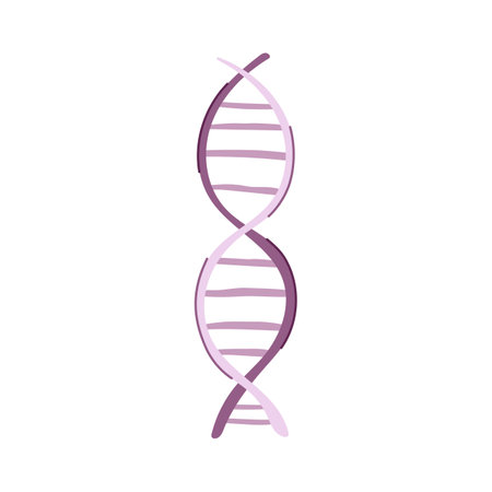 translation dna spiral cartoon vector illustrationのイラスト素材