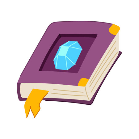 elves fantasy book cartoon vector illustrationのイラスト素材