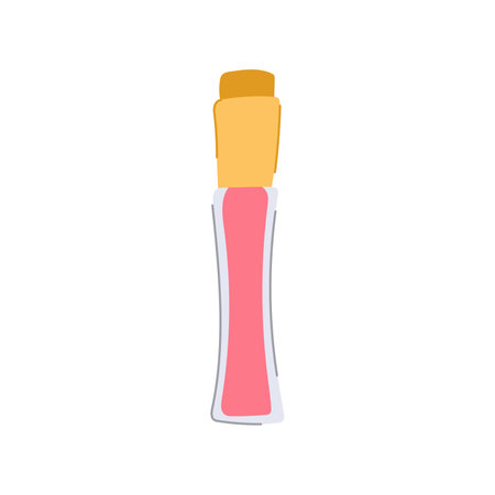 cruelty lip gloss cartoon vector illustrationのイラスト素材