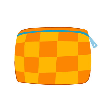 travel makeup bag cartoon vector illustrationのイラスト素材