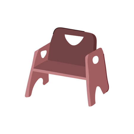 durable toddlier chair cartoon vector illustrationのイラスト素材