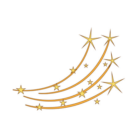 portal magic star arch cartoon vector illustrationのイラスト素材