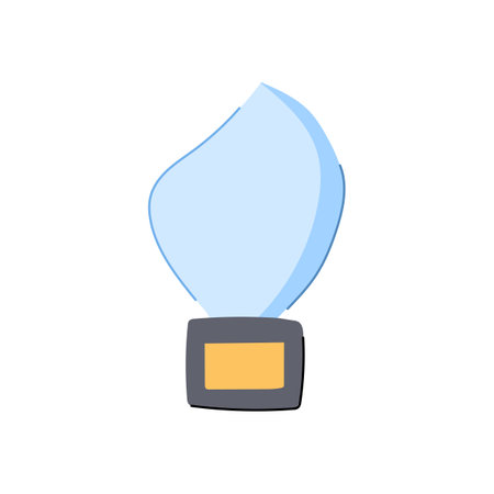 honor glass trophy cartoon vector illustrationのイラスト素材