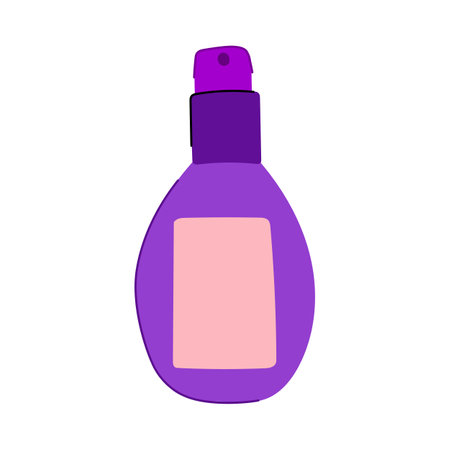 shine hair serum cartoon vector illustrationのイラスト素材