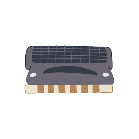 notes harmonica cartoon vector illustrationのイラスト素材
