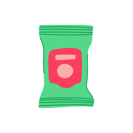 hydrating makeup remover wipes cartoon vector illustrationのイラスト素材