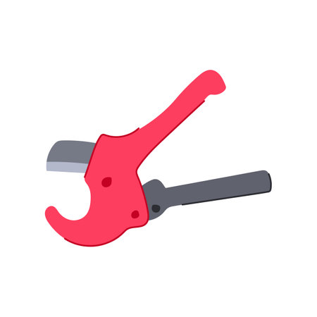 manual pipe cutter cartoon vector illustrationのイラスト素材