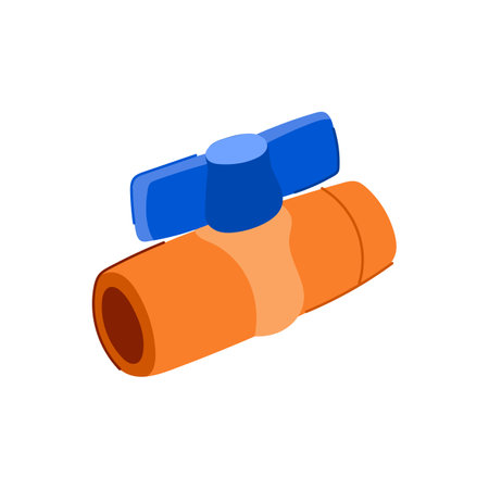 repair plumbing valve cartoon vector illustrationのイラスト素材
