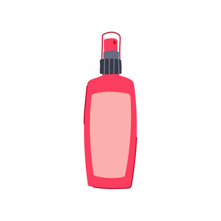 long setting spray cartoon vector illustrationのイラスト素材
