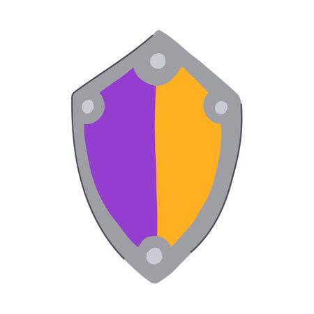 horse shield knight cartoon vector illustrationのイラスト素材