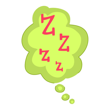 nap sleep zzz cartoon vector illustrationのイラスト素材