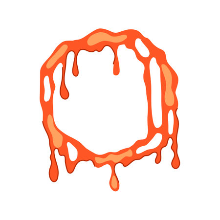 slime frame cartoon vector illustrationのイラスト素材