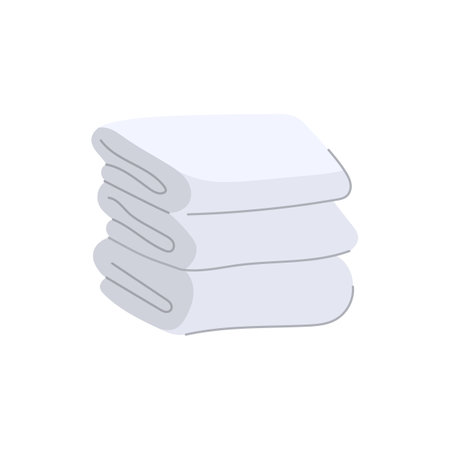 absorbent spa towel cartoon vector illustrationのイラスト素材