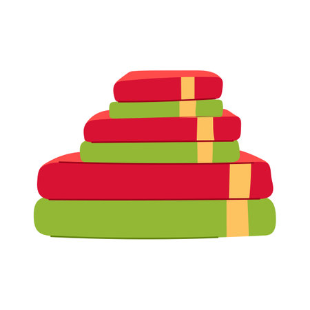 cotton spa towel cartoon vector illustrationのイラスト素材