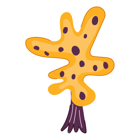 nature tree doodle flat cartoon vector illustrationのイラスト素材